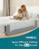 Picture of HOMEAL Bed Rail for Toddlers, 59in Swing Down Baby Bed Rail Guard, Toddler Bed Rails for King Size Beds, Twin, Full, Queen, Bed Guard Rail for Toddlers, Grey