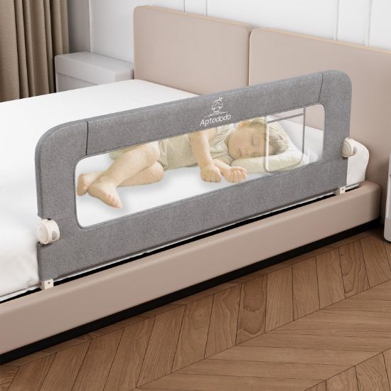 Picture of Aptododo 59" Upgraded Bed Rail for Toddlers with U-Shape Base, Toddler Bed Rails with More Stable and Secure, Fit for Twin, Full, Queen Size Bed,High/Low Mattresses, Box/Platform Bed