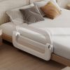 Picture of Baby Bed Guard Rail for Toddler - 32in Adjustable Heights, Swing Down Bedrail, Extra Tall Child Safety Side Railing Guards for Kids - Toddler Bed Rail for Queen, King, Twin, and Bunk Size Beds - Full