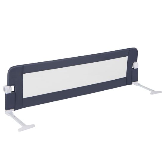 Picture of BABY JOY Bed Rails for Toddlers, Extra Long, Swing Down Safety Bed Guard for Convertible Crib, Folding Baby Bedrail for Kids Twin, Double, Full Size Queen & King Mattress (60-Inch, Dark Blue)