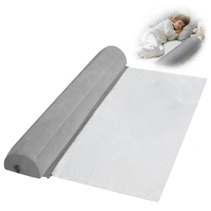 Picture of Inflatable Bed Bumpers for Toddlers, Non-Slip Bed Bumper with Machine-Washable Cover, Travel Bed Rail for Kids for King, Queen, Twin, Full, Portable Inflatable Toddler Bed for Hotel, Vacation