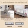 Picture of HIQNWTO Bed Rail for Toddlers, Foldable Baby Bed Rail Guard, Adjustable, Safety, Convenient, Guard Rails with Twin, Full, Queen& King Size (Pink Cartoon, 59inch)