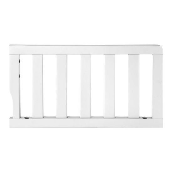 Picture of Salcod Toddler Crib Guardrail Compatible with Dream On Me Convertible Crib, Crib Rail for Prevent Toddler from Rolling Off The Bed, White