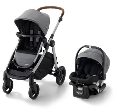 Picture of Graco Modes Nest2Grow Travel System, Slide2Me Adjustable Seat, 4 Modes of Use Capability from Infant Car Seat Carrier to a Double Stroller, Ren