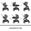 Picture of Evenflo Shyft Intuiti+ Travel System Featuring Revolve180 LiteMax NXT Rotating Rear-Facing Lightweight Preemie and Infant Car Seat with SensorySoothe 3-30 lbs. (Angler Tweed)