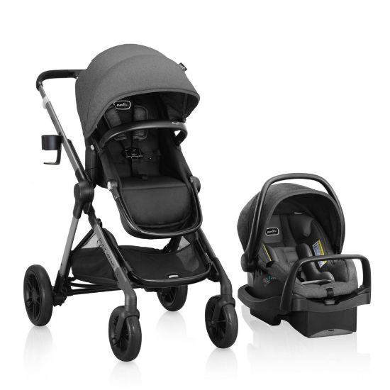 Picture of Evenflo Pivot Xpand Modular Travel System with LiteMax Infant Car Seat (Sabino Gray)