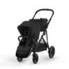Picture of Cybex Gazelle S All-in-One Toddler and Baby Stroller with Over 20 Modular Configurations, Ergonomic Near-Flat Recline, Shopper Basket, and Compact Fold, Moon Black, Black Frame