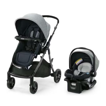 Picture of Graco Modes Closer Travel System with SnugRide 35 Lite LX Car Seat & Slide2Me Adjustable Height, Reversible, Lightweight, One-Step Fold, Nash