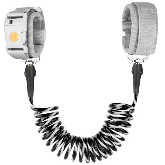 Picture of Accmor Anti Lost Wrist Link with Induction Lock, Upgraded Toddler Leash, Reflective Kids Wrist Leash for Baby, Child Walking Wristband Leashes with Magnetic Unlock Design for Outdoor Travel (6.5ft)