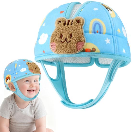 Picture of Accmor Baby Head Protector, Baby Safety Helmet for Crawling Walking Running, Cute Infant Headguard Soft Cushion Lightweight Breathable Protective Caps, Anti-Collision Toddler Helmets for 6m-24m Girls