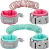 Picture of Blisstime Toddler Leash, 2 Pack Kid Leash Anti Lost Wrist Link with Key Lock Baby Leash Harness for Toddler (Mint Green+Pink)