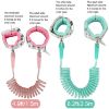 Picture of Blisstime Toddler Leash, 2 Pack Kid Leash Anti Lost Wrist Link with Key Lock Baby Leash Harness for Toddler (Mint Green+Pink)