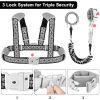 Picture of Accmor Toddler Harness Leash, Reflective Kid Harness with Anti Lost Wrist Link, Child Walking Harness Kids Leash Wristband Belt with Lock for Baby Boys Girls to Outdoor Travel