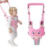 Picture of IULONEE Baby Walker, Handheld Kids Toddler Walking Harness Helper Assistant Protective Belt Child Activity Walker Adjustable Standing Up Walking Learning Helper for Toddler 7-24 Month (Pink)