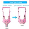 Picture of IULONEE Baby Walker, Handheld Kids Toddler Walking Harness Helper Assistant Protective Belt Child Activity Walker Adjustable Standing Up Walking Learning Helper for Toddler 7-24 Month (Pink)