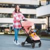 Picture of INFANS Ultra-Compact Fold Airplane Ready Travel Stroller, One-Hand Gravity Fold Near Flat Recline Seat, Foldable Toddler Stroller for Infant 6-36 Month