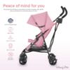 Picture of Dream On Me Rover Convenience Baby Stroller - Lightweight & Compact Travel Umbrella Stroller, Quick One-Hand Fold, Lockable Rear Wheels, Adjustable Canopy, 3-Point Safety Harness & Cup Holder - Pink