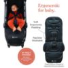 Picture of Ergobaby Metro+ Compact Baby Stroller, Lightweight Umbrella Stroller Folds Down for Overhead Airplane Storage (Carries up to 50 lbs), Car Seat Compatible, Slate Grey