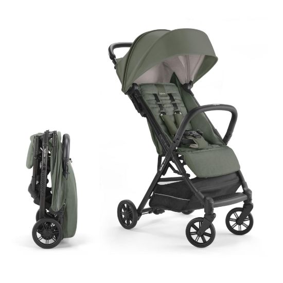 Picture of Inglesina Quid 2 Stroller - Crocodile Green - Ultra Compact Lightweight Travel Stroller, Babies and Toddlers, Airplane Overhead Foldable, Reclining Seat Collapsible Canopy, 3 Months - 50 lbs, BPA Free
