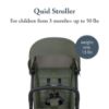 Picture of Inglesina Quid 2 Stroller - Crocodile Green - Ultra Compact Lightweight Travel Stroller, Babies and Toddlers, Airplane Overhead Foldable, Reclining Seat Collapsible Canopy, 3 Months - 50 lbs, BPA Free