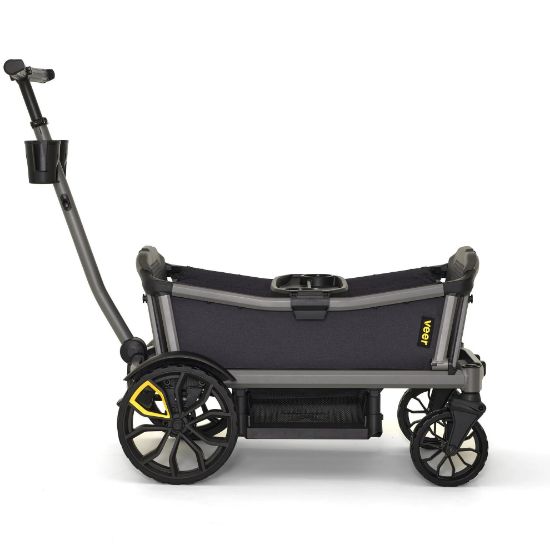 Picture of Veer Cruiser City XL | Premium Urban Wagon Stroller for Babies, Toddlers, and Kids | Traditional Stroller Push Steering | JPMA Certified | Lightweight and Collapsible | 4 Seater