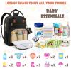 Picture of Tenot Baby Diaper Bag Backpack, Travel Diaper Bags for Baby Girl Boy Large Capacity Baby Bag Backpack for Women Black