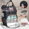 Picture of QWREOIA Camo Diaper Bag Backpack for Dad and Mom with USB Charging Port Stroller Straps and Insulated Pocket,army military Travel Nappy Backpack (DADDY and MOMMY patches)