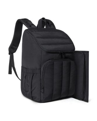 Picture of BAGSMART Diaper Bag Backpack, Large Baby Diaper Bag, Quilted Puffy Baby Bag for Mom with Quick-access Insulated Pockets, Lightweight Versatile Travel Backpack