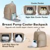 Picture of mommore Breast Pump Bag with Cooler Pocket for Milk Storage, Fits Spectra S1, S2 / Medela, Stylish Diaper Bag Backpack with Padded Laptop Sleeve for Work Travel