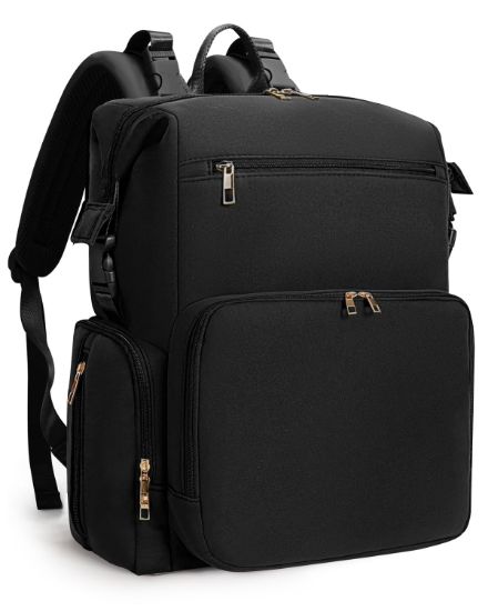 Picture of CEI-CEI Neoprene Diaper Bag Backpack Large Newborn Baby Maternity Bags Waterproof Travel Backpack for Mom Dad with Insulated Pockets,Changing Pad