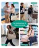 Picture of BAGSMART Diaper Bag Tote Puffer Tote Bag Lightweight Baby Bag with Insulated Pockets, Pacifier Case Stylish Multifunctional Hospital Bag for Labor and Delivery,Travel,Work