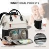 Picture of LOVEVOOK Diaper Bag Backpack, Baby Bag with Changing Station, Large Diaper Backpack for Mom Dads, Waterproof Mommy Bag for Boy and Girl, Travel Essential Baby Shower, Black-Beige