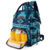 Picture of Wrangler Aztec Backpack Organized Daypack Travel Baby Bag with Stroller Strap and Side Bottle Pockets WG2204-9110NY