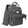 Picture of RUVALINO Diaper Bag Backpack, Multifunction Travel Pack Maternity Baby Changing Bags, Large Capacity, Waterproof, Dark Gray