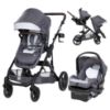Picture of Baby Trend Morph Single to Double Modular Stroller Travel System with EZ-Lift Plus Infant Car Seat, Dash Grey