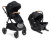 Picture of Joie Ginger and Mint Latch Travel System - 4-in-1 Travel System with Base-Free Infant Car Seat & Stroller, Built-in Latch for Easy Install and an Included All-Terrain Stroller (Shale Dark)