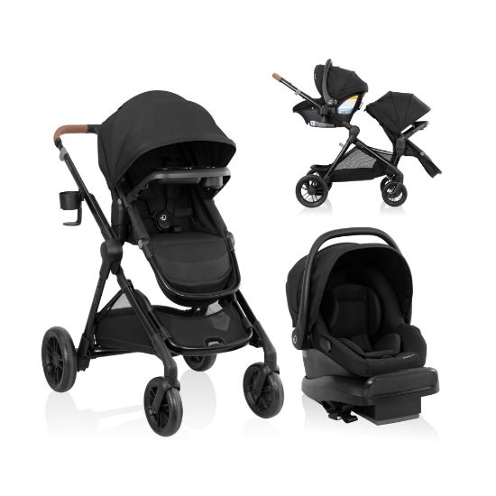Picture of Evenflo Pivot Xpand NXT Travel System Featuring LiteMax NXT Infant Car Seat (Coal Black)