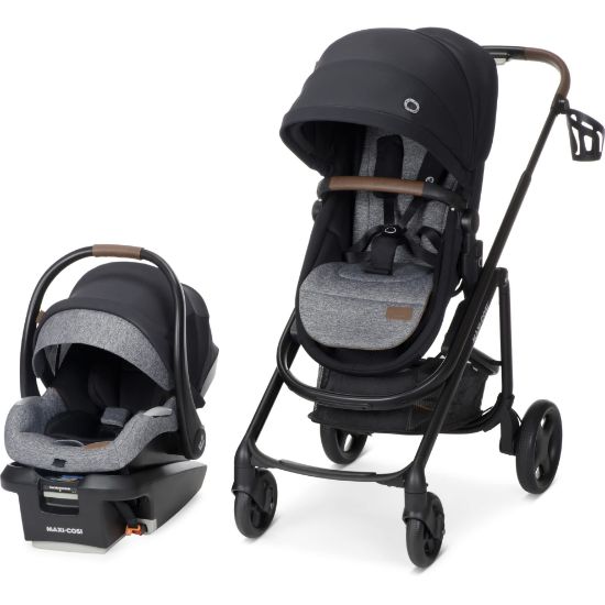 Picture of Maxi-Cosi Tayla Max Travel System, Baby Stroller and Car Seat Combo, Car Seat Stroller Combo, Onyx Wonder