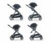 Picture of Joovy Qool Stroller, Customizable Stroller, Single, Double, Triple, Black Melange