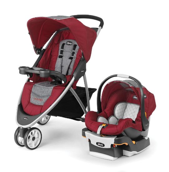 Picture of Chicco Viaro Travel System, Cranberry