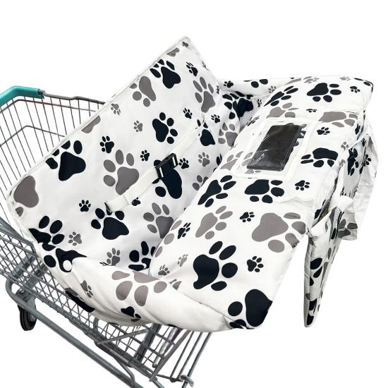 Picture of Shopping Cart Cover for Baby,2-in-1 Baby Cart Covers with Portable Cloth Bag Cart Seat Pad for Babies Grocery Cushion Cover Restaurant,Suitable for All Supermarkets and Restaurants