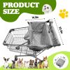 Picture of Wibeelee Portable Dogs Shopping Cart Cover Quilting Grocery Cart Cover with Carry Bag for Pets, Secured with Hook and Loop, Comfortable and Easy to Clean