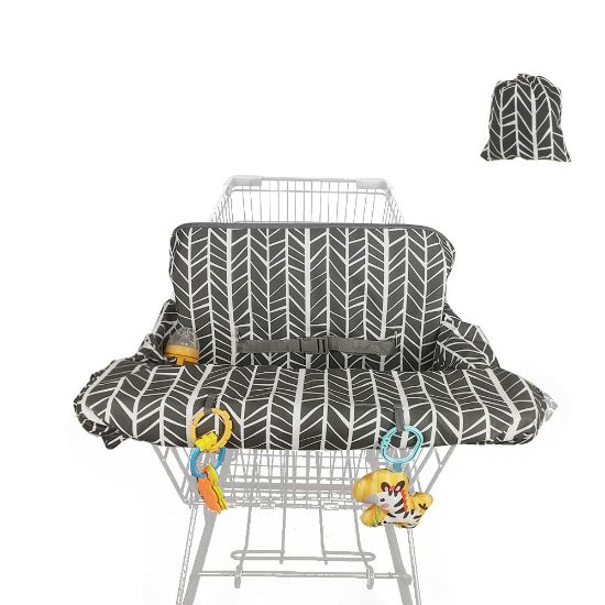 Picture of Shopping cart Cover for Baby, high Chair Cover with Detachable Storage Bag, Black