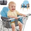 Picture of Portable Shopping Cart Cover for Baby with Easy Install, Breathable & Supportive High Chair Cover for Restaurant Seats, Universal Fit Grocery Cart Cover for Baby, Machine Washable Park Swing Insert