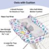 Picture of Suessie Shopping Cart Cover and High Chair Cover with Bolster Support Pillow (Owls with Cushion)