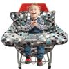 Picture of PandaEar Shopping Cart Cover for Baby, 2-in-1 Grocery Cart Seat Cover & Baby Highchair Cover for Infant, Toddler -(Gray-Polka Dot Pattern)
