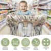 Picture of Shopping Cart Cover for Baby Girl and Boy | Water Resistant Baby High Chair Cover | Grocery Cart Cover for Baby w/Toy Loops, Water Bottle Strap, Phone Pouch | Gift Idea for New Mom