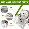 Picture of Shopping Cart Cover for Dogs, Pet Grocery Cart Cover with Sponge Padding and Sewn-in Storage Pockets on Both Sides, Foldable & Portable with Integrated Carry Bag