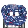 Picture of 2-in-1 Shopping Cart and High Chair Cover for Baby~Padded~Fold'n Roll Style~Portable with Free Carry Bag (Blue Whale)