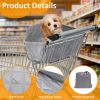 Picture of Mimoyalaso Shopping Cart Cover for Dogs, Portable Quilting Grocery Cart Cover with Storage Bag, Portable and Easy-on Stretch Design Comfortable and Easy to Clean
